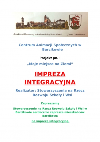 plakat IMREZA INTEGRACYJNA-1