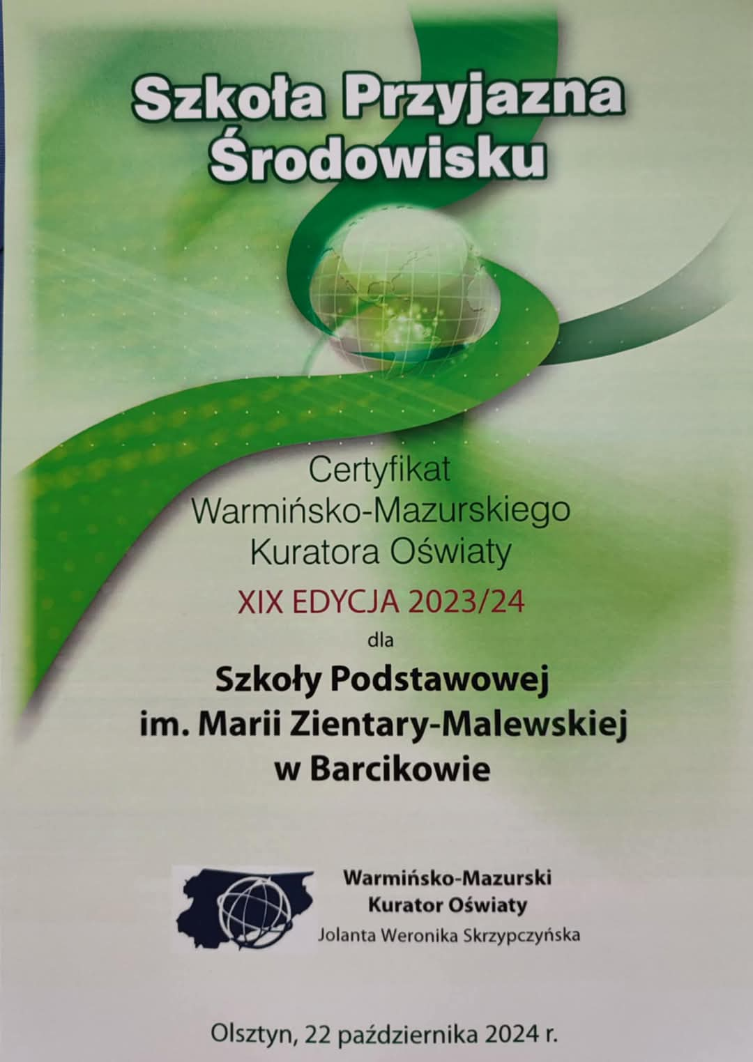 Szkoła Przyjazna Środowisku 