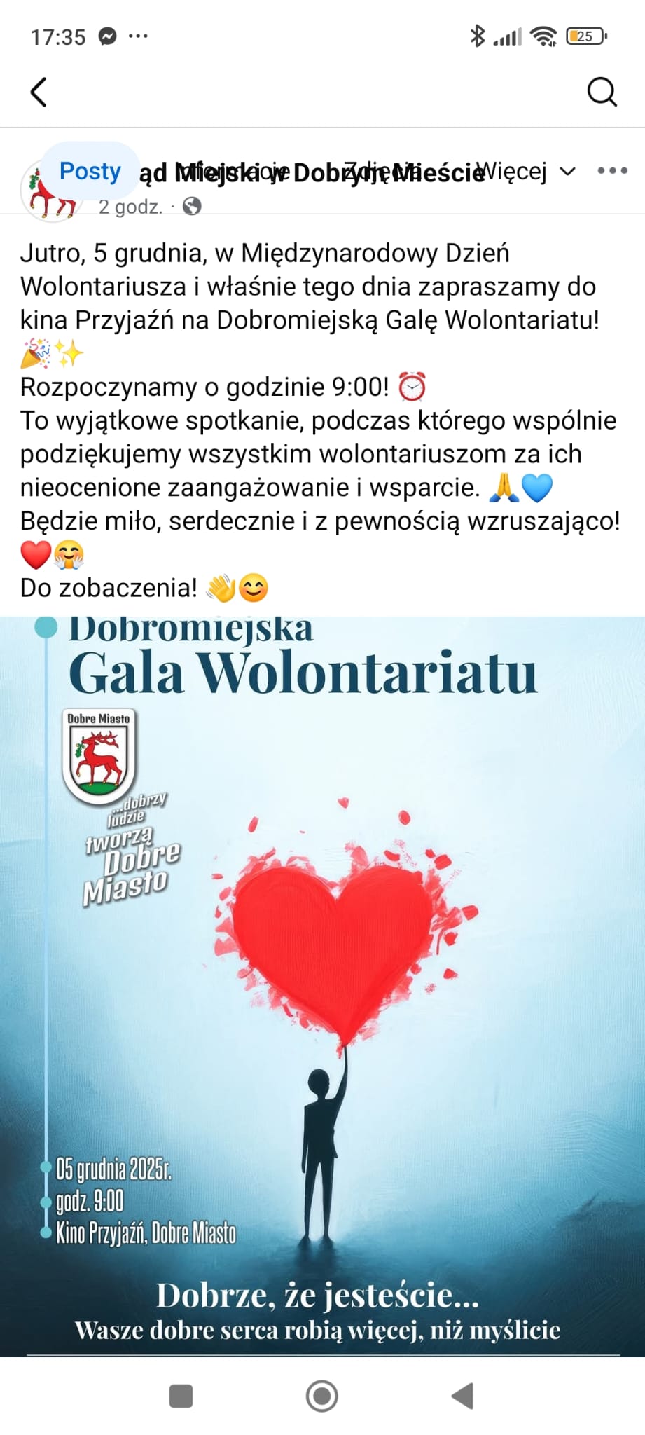 Będziemy na Dobromiejskiej Gali Wolontariatu!