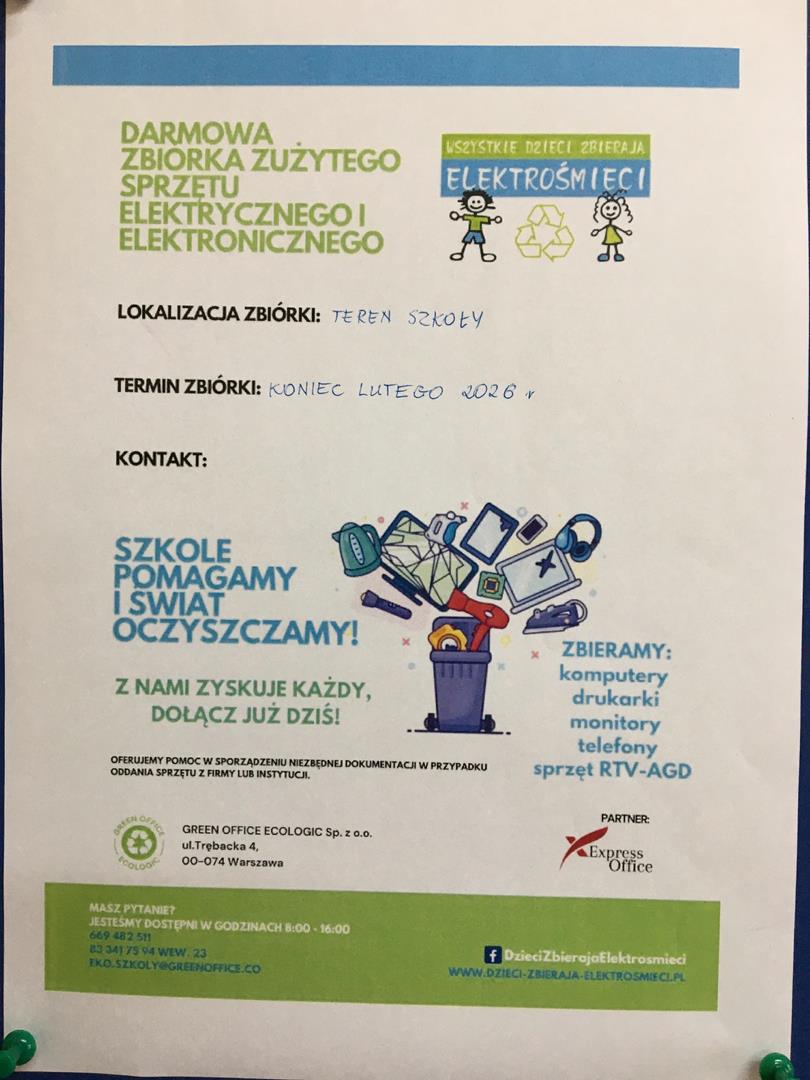 Zbiórka zużytego sprzętu elektrycznego i elektronicznego