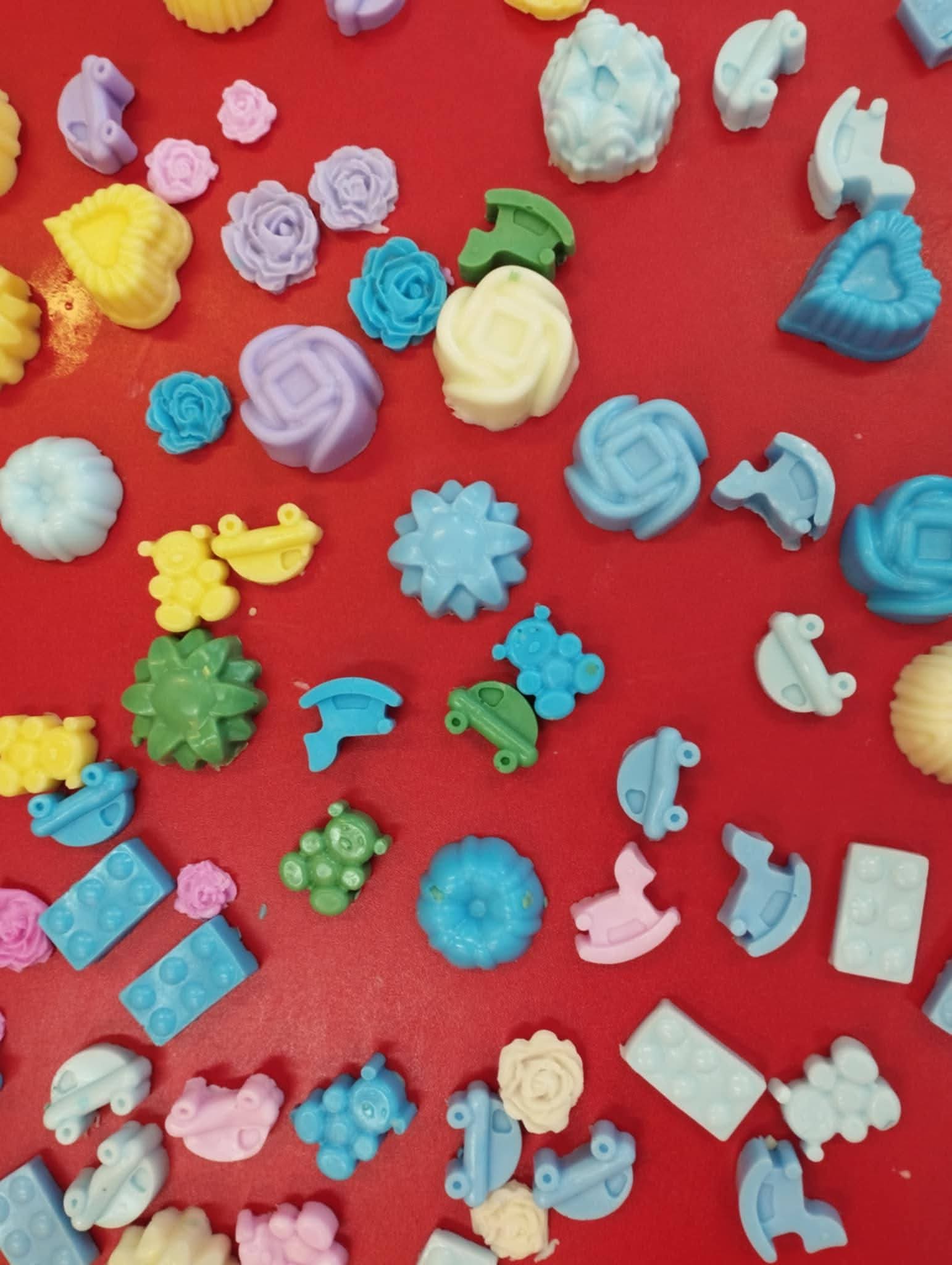 Kolorowe pachnące mydelka 