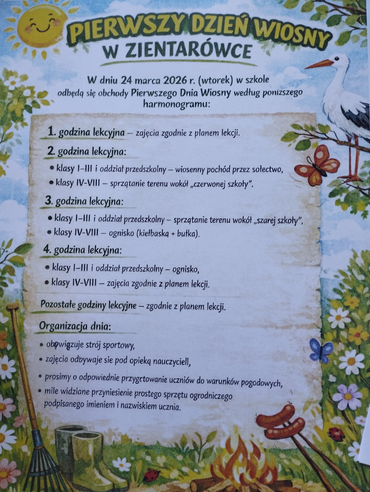 Pierwszy dzień wiosny w Zientarówce