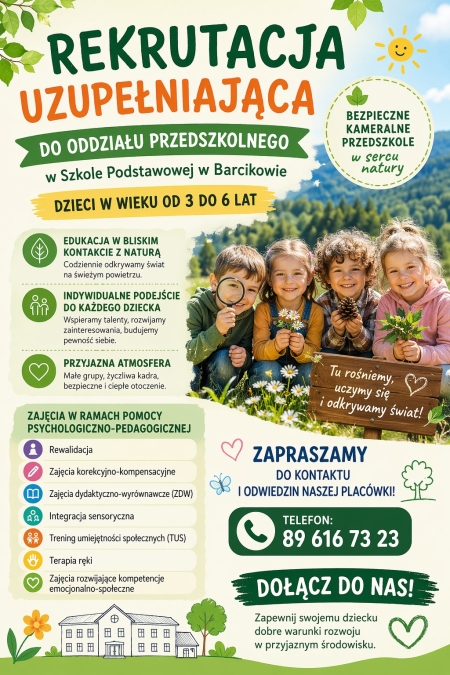Trwa rekrutacja uzupełniająca