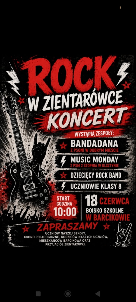 To już w przyszły czwartek ... Rock w Zientarówce!